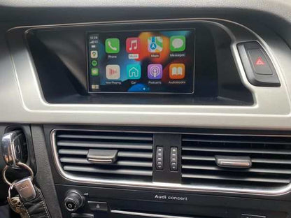 Drahtloses CarPlay für Audi A3 A4 A5 S5 A6 S6 A7 A8 Q3 Q5 Q7 MMI 3G + Multimedia-Schnittstelle CarPlay & Android Auto Retrofit Kit AirPlay Mirror Link.