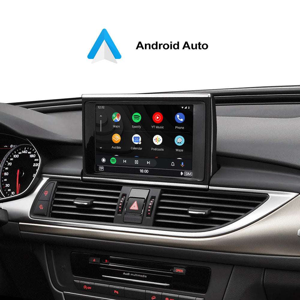 Drahtloses CarPlay für Audi A3 A4 A5 S5 A6 S6 A7 A8 Q3 Q5 Q7 MMI 3G + Multimedia-Schnittstelle CarPlay & Android Auto Retrofit Kit AirPlay Mirror Link.